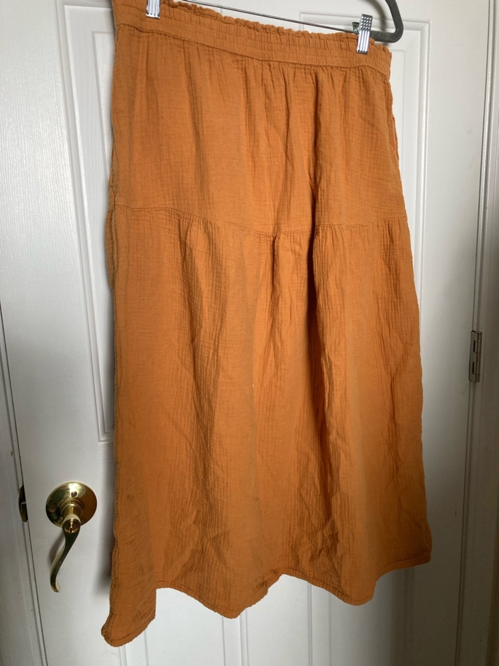 Universal Thread Tiered Maxi Skirt in Rust